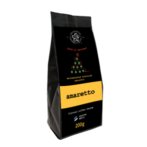 Amaretto flavoured coffee