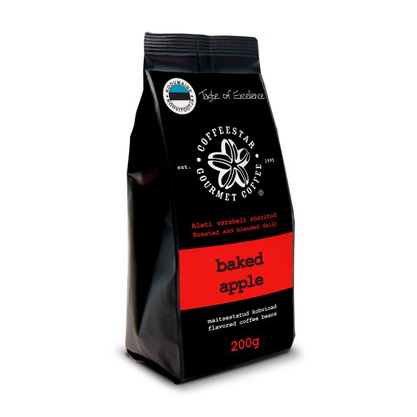 Oven-roasted apple flavoured coffee beans coffeestar